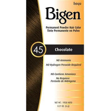 Load image into Gallery viewer, Bigen Permanent Powder Hair Color 45 Chocolate

