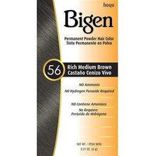Load image into Gallery viewer, Bigen Permanent Powder Hair Color 56 Rich Medium Brown
