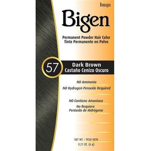 Bigen Permanent Powder Hair Color 57 Dark Brown