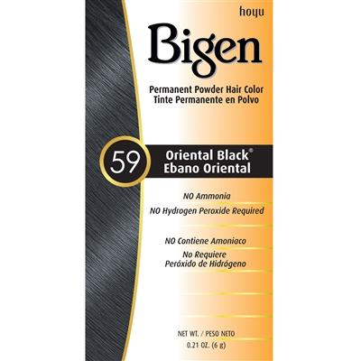 Bigen Permanent Powder Hair Color 59 Oriental Black