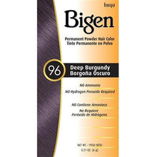 Load image into Gallery viewer, Bigen Permanent Powder Hair Color 96 Deep Burgundy
