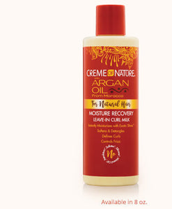 ARGAN OIL MOISTURE RECOVERY LEAVE-IN CURL MILK CREME OF NATURE FOR NATURAL HAIR