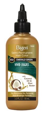 Bigen Vivid Shades Semi Permanent Hair Color EG3 Emerald Green