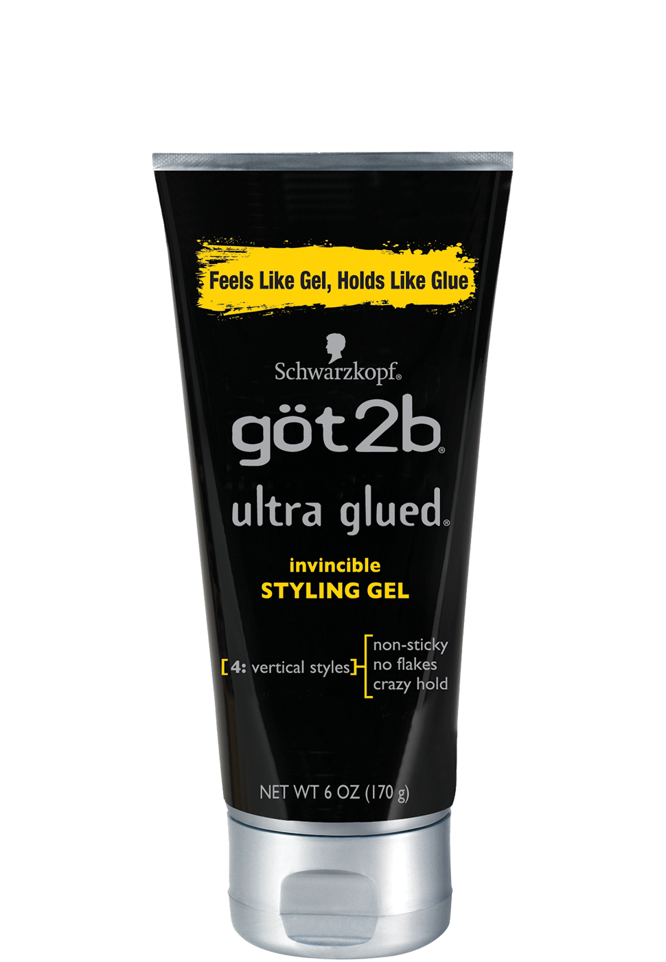 Got2b Ultra Glued Invincible Styling Hair Gel, 6 Ounce
