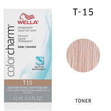 Load image into Gallery viewer, Wella Color Charm Hair Toner T15 Pale Beige Blonde
