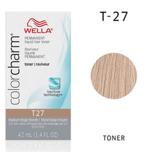 Load image into Gallery viewer, Wella Color Charm Hair Toner T27 Medium Beige Blonde
